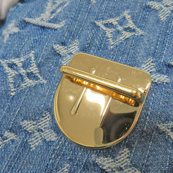 Louis Vuitton Mini Pleaty Monogram Denim Jacquard Weave Blue Handbag - Picture 10 of 11